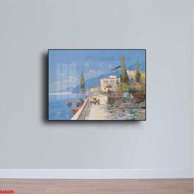 Tải file Tranh sơn dầu phong cảnh châu âu CA5429 (PSD) cho in ấn quảng cáo