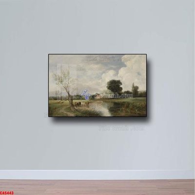 File gốc Tranh sơn dầu phong cảnh châu âu CA5443 (chuẩn màu) cho in offset