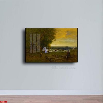File tranh Tranh sơn dầu phong cảnh châu âu CA5448 (bản gốc) in lụa 3D
