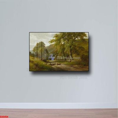 File tranh Tranh sơn dầu phong cảnh châu âu CA5454 (gốc) in vải canvas
