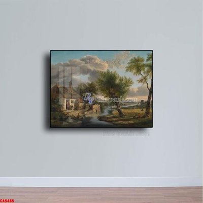 File in trần Tranh sơn dầu phong cảnh châu âu CA5485 (bản gốc) phong cảnh