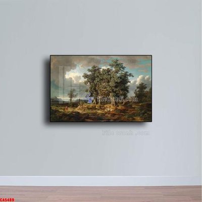 File in mica Tranh sơn dầu phong cảnh châu âu CA5489 (bản gốc) siêu trong
