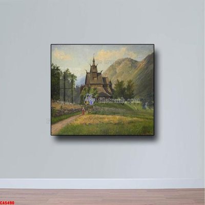 Mua file gốc Tranh sơn dầu phong cảnh châu âu CA5490 (in ấn) tại Filetranh.com