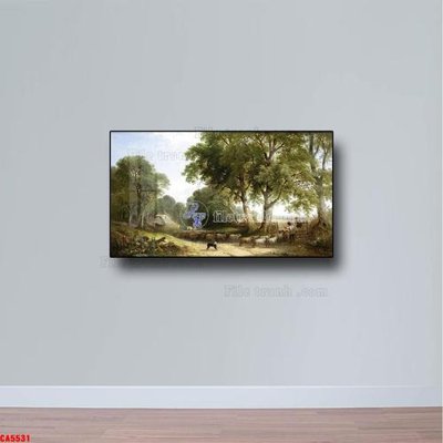 File gốc Tranh sơn dầu phong cảnh châu âu CA5531 (PNG) nền trong suốt