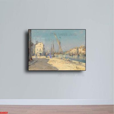 File gốc Tranh sơn dầu phong cảnh châu âu CA5537 (in tráng gương) ốp tường