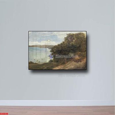 Tải file Tranh sơn dầu phong cảnh châu âu CA5540 (gốc) chủ đề phong thủy