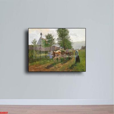 File tranh Tranh sơn dầu phong cảnh châu âu CA5547 (gốc) in trên kính
