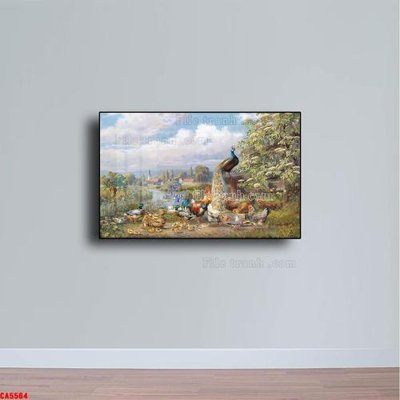 File gốc Tranh sơn dầu phong cảnh châu âu CA5564 (in lụa) tranh thuận buồm