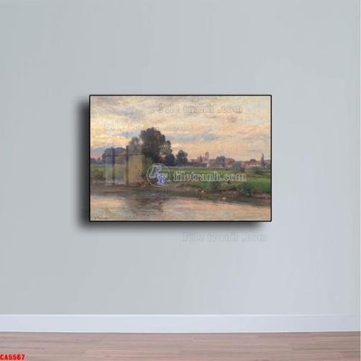 File gốc Tranh sơn dầu phong cảnh châu âu CA5567 (trang trí) phòng ngủ