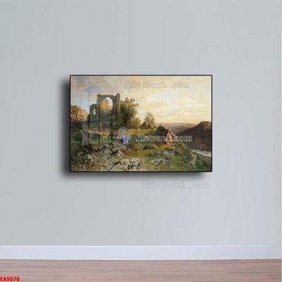 Ảnh mô tả file gốc in mica Tranh sơn dầu phong cảnh châu âu CA5570