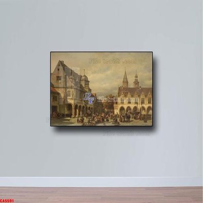 Tải file Tranh sơn dầu phong cảnh châu âu CA5591 (gốc) làm file thiết kế