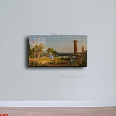 File ảnh Tranh sơn dầu phong cảnh châu âu CA5627 (gốc) in backdrop sự kiện