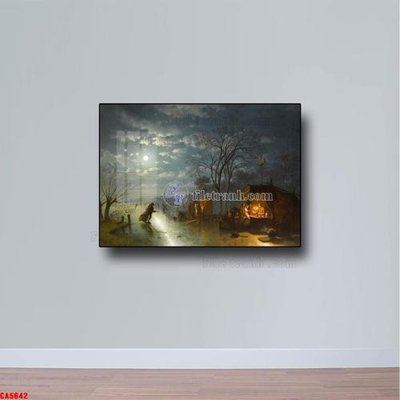 File ảnh Tranh sơn dầu phong cảnh châu âu CA5642 (gốc) in PP, decal