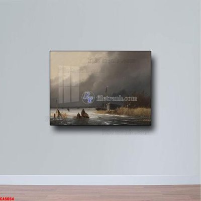 File tranh quảng cáo Tranh sơn dầu phong cảnh châu âu CA5654 (file gốc) chuyên nghiệp
