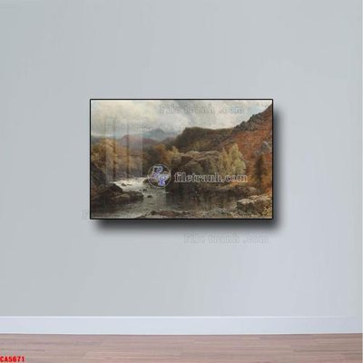 File tranh in tráng gương Tranh sơn dầu phong cảnh châu âu CA5671 (siêu nét)
