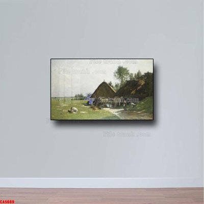 Download file Tranh sơn dầu phong cảnh châu âu CA5689 (chất lượng in ấn)