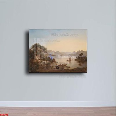File gốc in ấn Tranh sơn dầu phong cảnh châu âu CA5703 độ phân giải cao