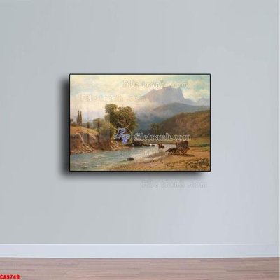 File tranh Tranh sơn dầu phong cảnh châu âu CA5749 (ảnh gốc) độ nét vượt trội
