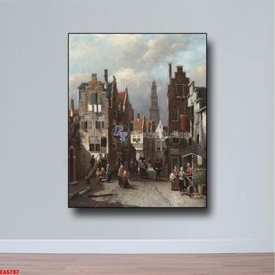 Cung cấp file tranh gốc Tranh sơn dầu phong cảnh châu âu CA5797 độc quyền