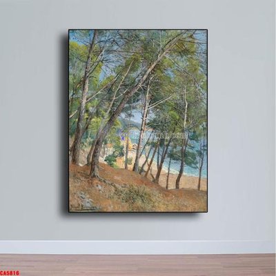 File ảnh Tranh sơn dầu phong cảnh châu âu CA5816 (gốc) dùng in Pano