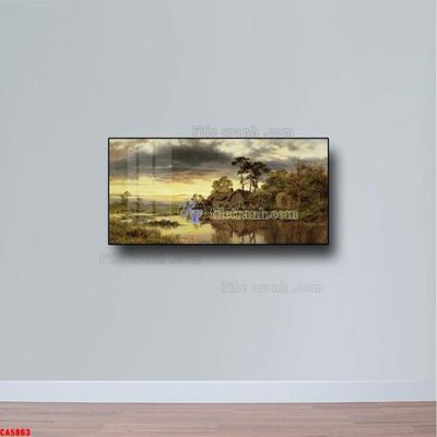 File gốc Tranh sơn dầu phong cảnh châu âu CA5863 (thiết kế) độc quyền