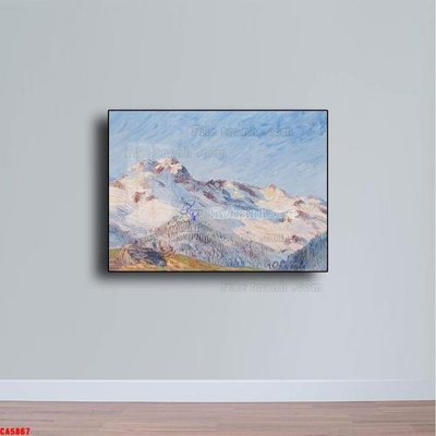 File in mica Tranh sơn dầu phong cảnh châu âu CA5867 (ảnh gốc) đẹp