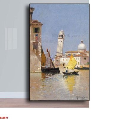 File gốc Tranh sơn dầu phong cảnh châu âu CA5871 (chủ đề hiện đại) trang trí