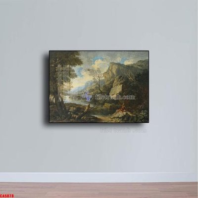 File tranh Tranh sơn dầu phong cảnh châu âu CA5878 (bản gốc) treo phòng ăn