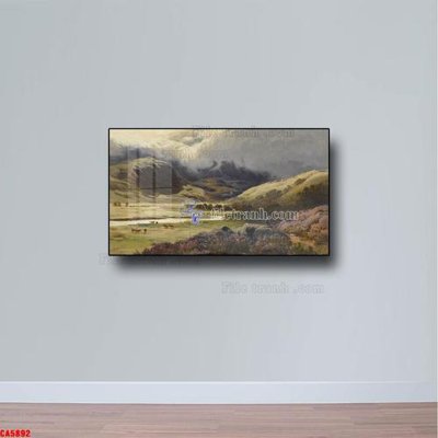 File in ấn Tranh sơn dầu phong cảnh châu âu CA5892 (bản gốc) sắc nét