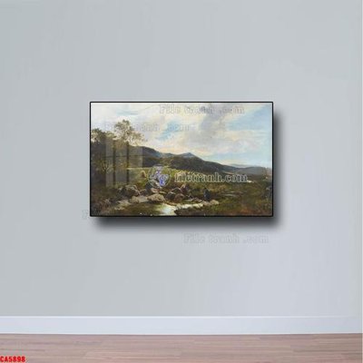 File gốc Tranh sơn dầu phong cảnh châu âu CA5898 (in lụa) họa tiết 3D