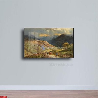 File tranh ảnh gốc Tranh sơn dầu phong cảnh châu âu CA5909 dùng cho in khổ lớn