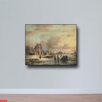 File gốc Tranh sơn dầu phong cảnh châu âu CA5916 (ảnh chi tiết) để in trần
