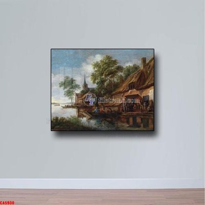 Tải file gốc Tranh sơn dầu phong cảnh châu âu CA5930 (in không vỡ ảnh)