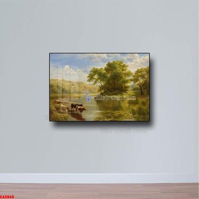 File in trần Tranh sơn dầu phong cảnh châu âu CA5949 (bản gốc) phong cảnh