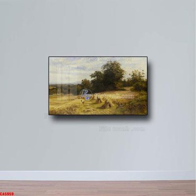 File tranh gốc Tranh sơn dầu phong cảnh châu âu CA5959 (sắc nét từng chi tiết)