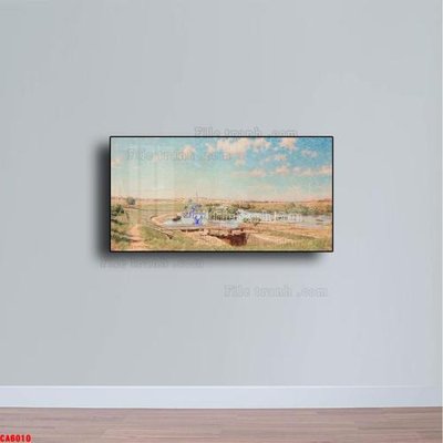 File tranh gốc Tranh sơn dầu phong cảnh châu âu CA6010 chủ đề hiện đại