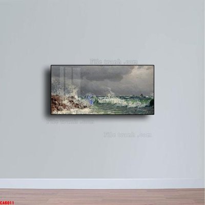 File in mica Tranh sơn dầu phong cảnh châu âu CA6011 (bản gốc) siêu trong