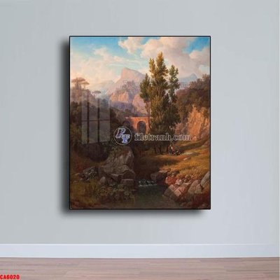 File gốc Tranh sơn dầu phong cảnh châu âu CA6020 (phong cách) châu Âu