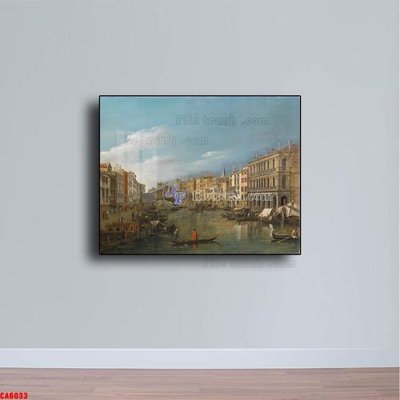 File gốc Tranh sơn dầu phong cảnh châu âu CA6033 (in lụa) tranh phong thủy