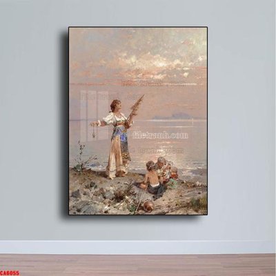 Tải file Tranh sơn dầu phong cảnh châu âu CA6055 (gốc) để in ấn ngay