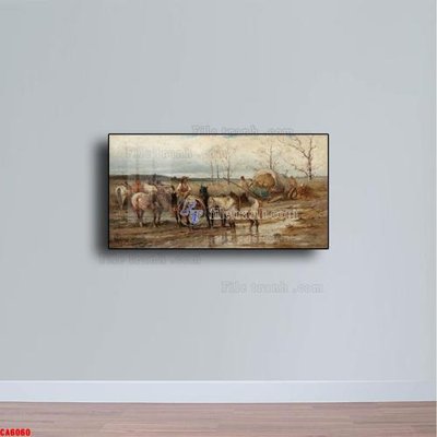 Download file tranh Tranh sơn dầu phong cảnh châu âu CA6060 (file gốc PSD)