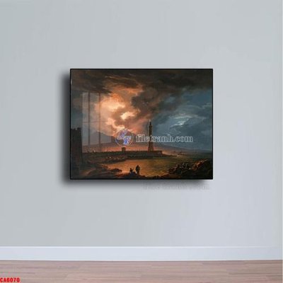 File in trần Tranh sơn dầu phong cảnh châu âu CA6070 (bản gốc) 5D