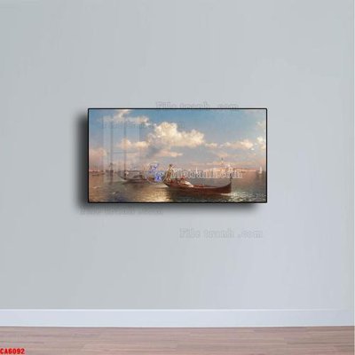 File tranh Tranh sơn dầu phong cảnh châu âu CA6092 (gốc) chủ đề con người