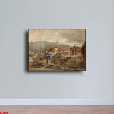 File tranh Tranh sơn dầu phong cảnh châu âu CA6098 (gốc) in film
