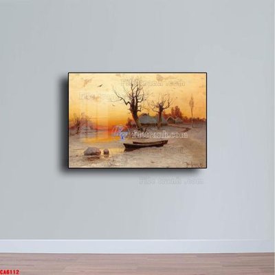 Download file Tranh sơn dầu phong cảnh châu âu CA6112 (gốc) in mica cao cấp