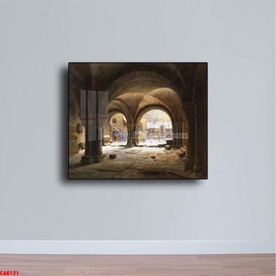 File gốc Tranh sơn dầu phong cảnh châu âu CA6121 (in ấn) không giới hạn