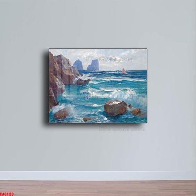 File gốc Tranh sơn dầu phong cảnh châu âu CA6123 (trang trí) phòng trẻ em