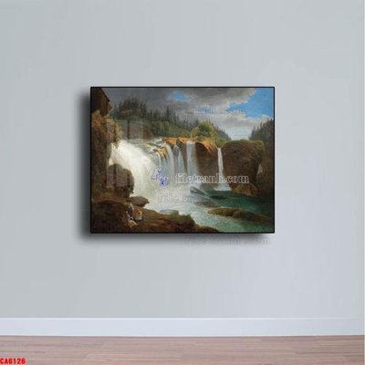 File PSD Tranh sơn dầu phong cảnh châu âu CA6126 (bản gốc) cho nhà in