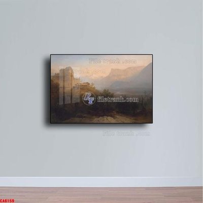 File tranh Tranh sơn dầu phong cảnh châu âu CA6159 (ảnh gốc) in trần xuyên sáng