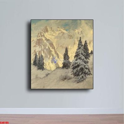 File tranh Tranh sơn dầu phong cảnh châu âu CA6165 (file gốc) chủ đề phong thủy